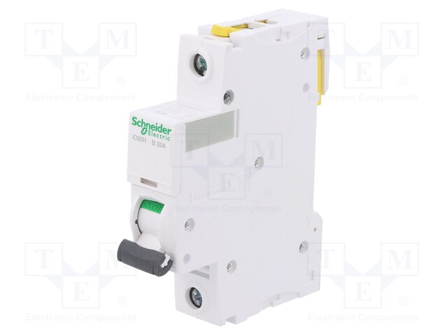 Circuit breaker; 230VAC; Inom: 20A; Poles: 1; DIN; Charact: B; 10kA