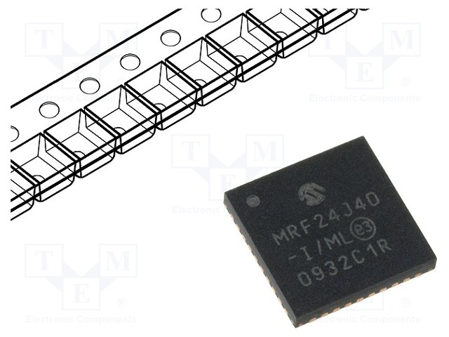 IC: RF transceiver; 2.4÷3.6VDC; SPI; SMD; QFN40; Transm.power: 4dBm