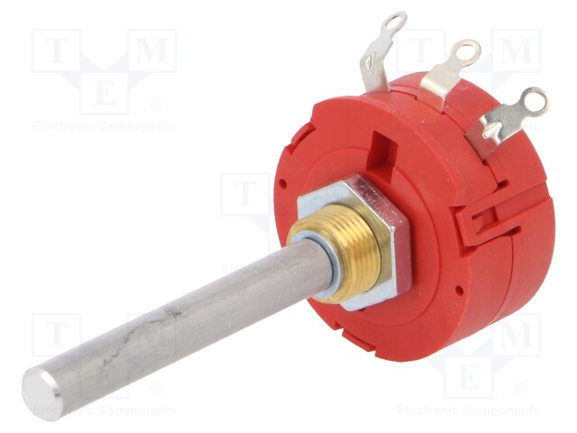 Potentiometer: shaft; single turn; 100Ω; 2W; ±10%; 6mm; wirewound