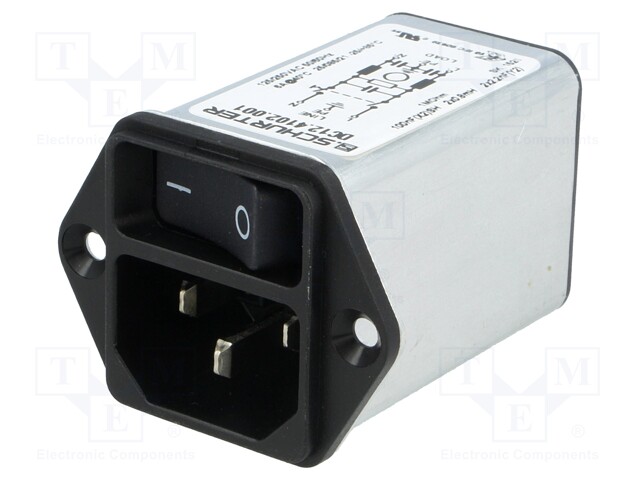 Connector: AC supply; socket; male; 6A; 250VAC; IEC 60320; -25÷85°C