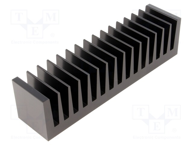 Heatsink: extruded; grilled; black; L: 37.5mm; W: 160mm; H: 40mm