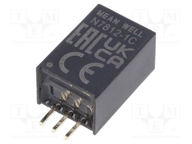 Converter: DC/DC; Uin: 16÷36V; 12/-12VDC; Iout: 0÷1000mA; 4g; 500kHz