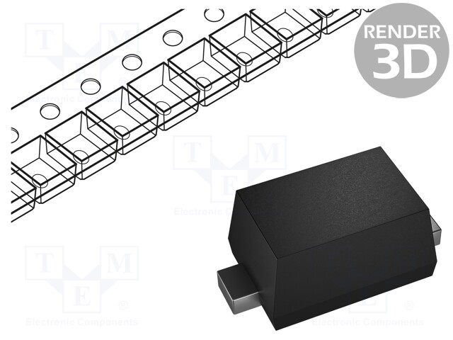 Diode: switching; SMD; 100V; 200mA; 6ns; SOD523; Ufmax: 1.25V; 200mW