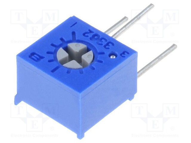 Potentiometer: mounting; single turn,vertical; 100Ω; 500mW; ±10%