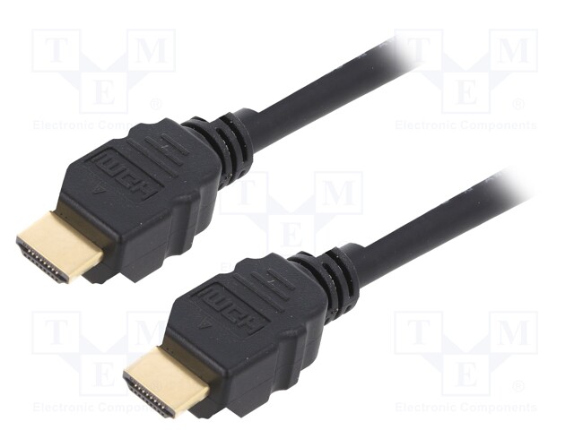 Cable; HDMI 2.1; HDMI plug,both sides; 5m; black