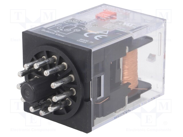 Relay: electromagnetic; 3PDT; Ucoil: 24VDC; 10A/250VAC; 10A/30VDC