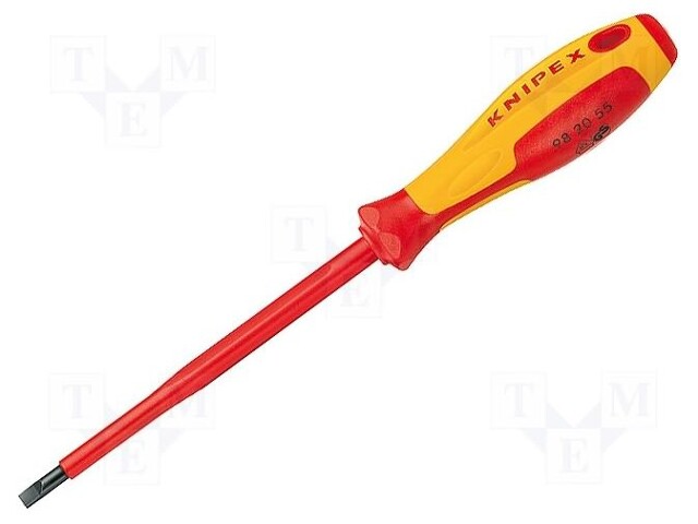 Screwdriver; insulated; slot; 4,0x0,8mm; Blade length: 100mm