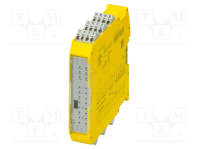 Module: safety relay; 24VDC; IN: 8; for DIN rail mounting; IP20