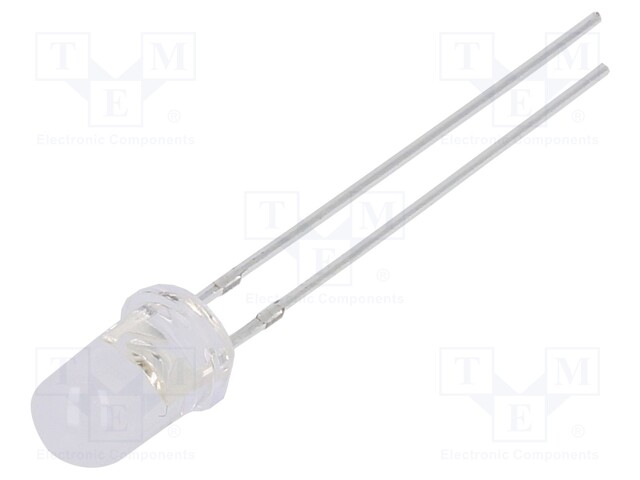 LED; 5mm; blue; 1560÷2180mcd; 100°; 20mA; 2.9÷3.4V; Front: convex