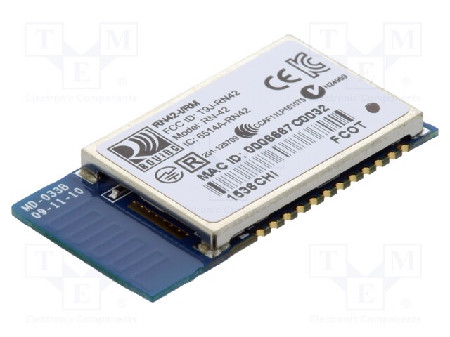 Module: Bluetooth; UART; SMD; Dim: 13.4x25.8x2.4mm; 2.1 EDR