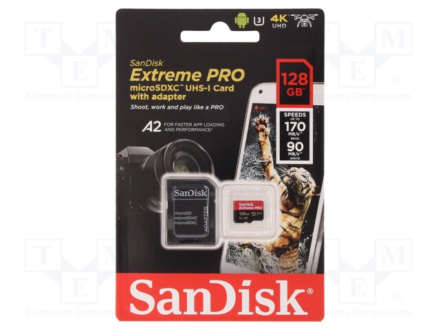 Memory card; Android,Extreme Pro,A2 Specification; SD XC Micro