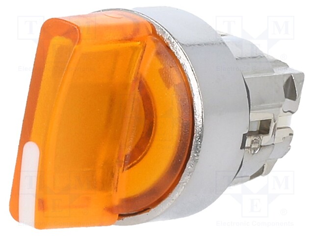 Switch: rotary; Stabl.pos: 1; 22mm; orange; Illumin: LED; IP66; Pos: 3