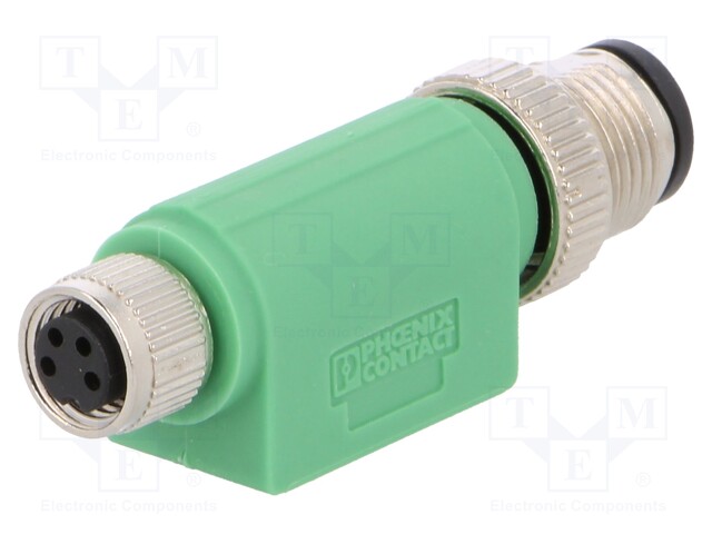 Adapter; PIN: 4; straight; 30VAC; 4A; -25÷90°C; 30VDC