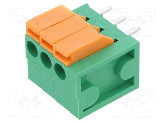 Connector: PCB terminal block; Plating: tinned; THT,spring clamp