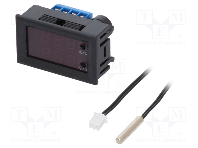 Module: temperature controller; 12VDC; 48x29mm; -50÷110°C; 10A