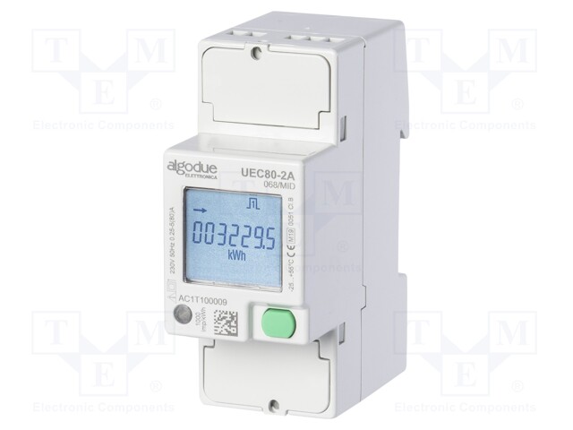 Electric energy meter; 80A; Network: single-phase; 50Hz; -25÷55°C