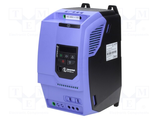 Inverter; Max motor power: 5.5kW; Out.voltage: 3x400VAC; IN: 4