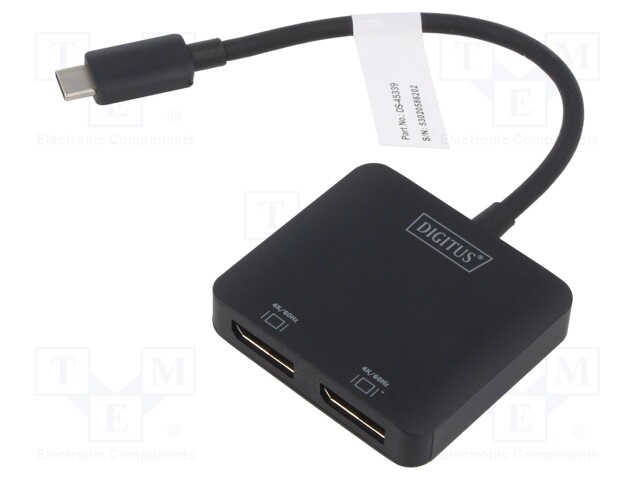 Adapter; DisplayPort 1.4,HDCP 2.2; black