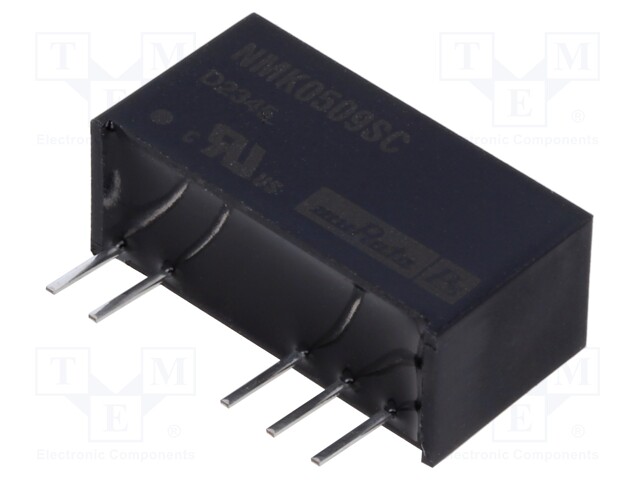 Converter: DC/DC; 2W; Uin: 4.5÷5.5V; Uout: 9VDC; Uout2: -9VDC; SIP