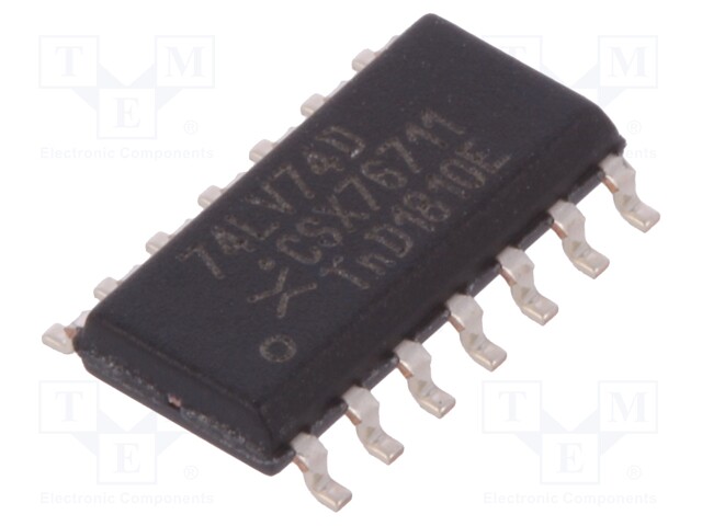 IC: digital; D flip-flop; Channels: 2; LV; SMD; SO14; Package: tube