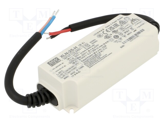 Power supply: switching; LED; 25W; IP67; XLN-25; -25÷85°C; OUT: 1