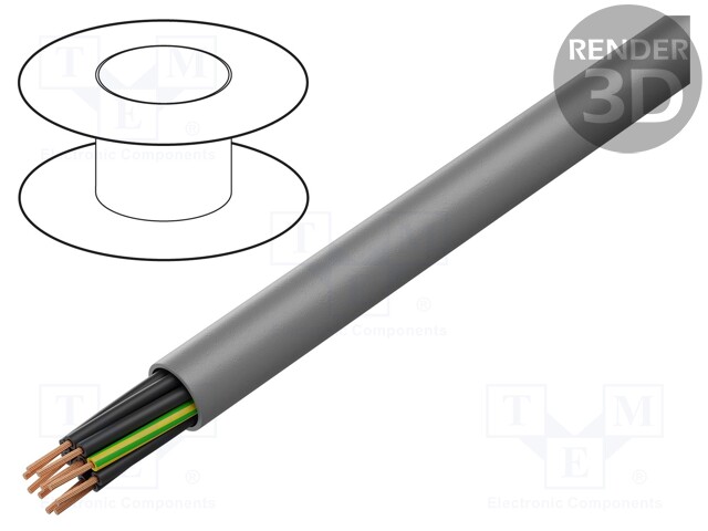 Wire; ÖPVC-JZ; 10G0,75mm2; unshielded; 300V,500V; Cu; stranded