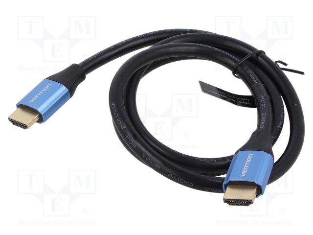 Cable; HDCP 2.2,HDMI 2.0; HDMI plug,both sides; PVC; Len: 1m
