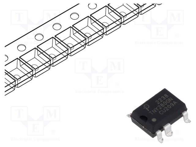 IC: PMIC; AC/DC switcher,SMPS controller; Uin: 85÷265V; SMD-8C