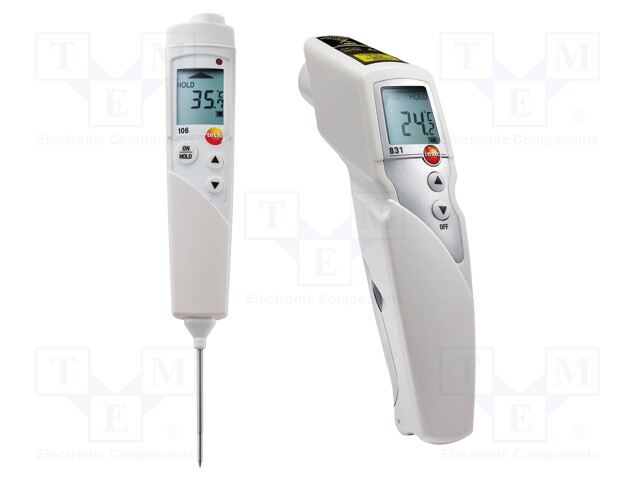 Infrared thermometer; LCD,with a backlit; Opt.resol: 30: 1