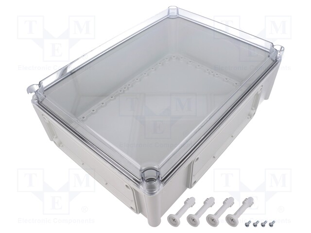 Enclosure: wall mounting; X: 280mm; Y: 380mm; Z: 130mm; EK; grey; IK08