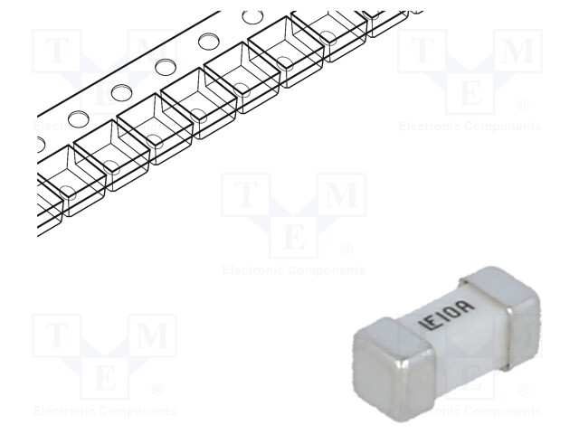 Fuse: fuse; ultra rapid; 10A; 125VAC; SMD; ceramic; Case: 2410; 453