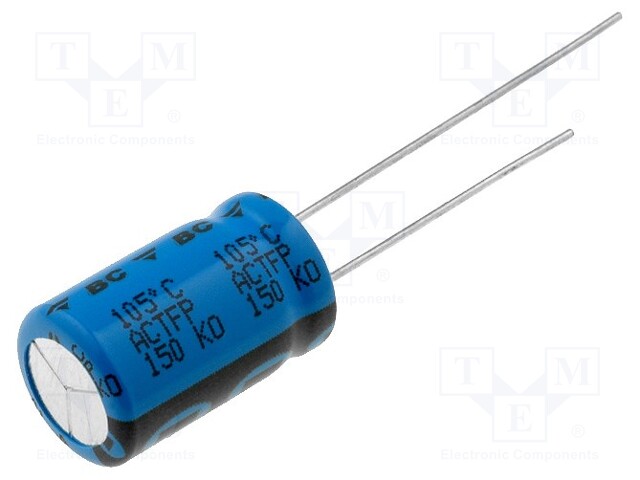 Capacitor: electrolytic; low ESR; THT; 470uF; 25VDC; Ø10x16mm; ±20%