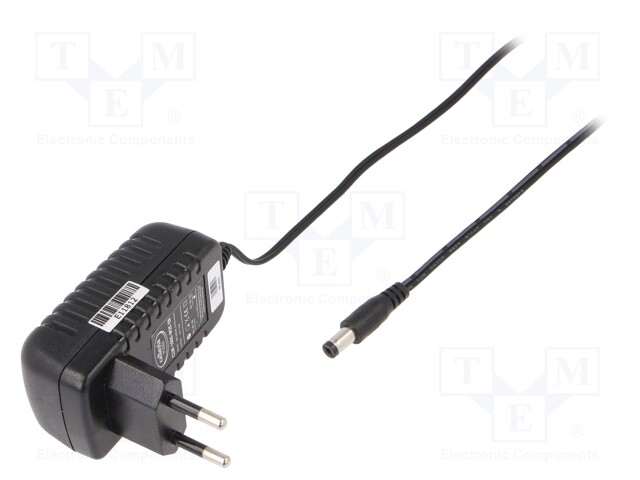 Power supply: switched-mode; 5VDC; 2A; Out: 5,5/2,1; 10W; Plug: EU