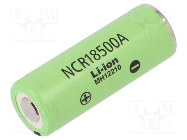 Re-battery: Li-Ion; 18500; 3.7V; 2040mAh; Ø18.6x50mm; 3.8A