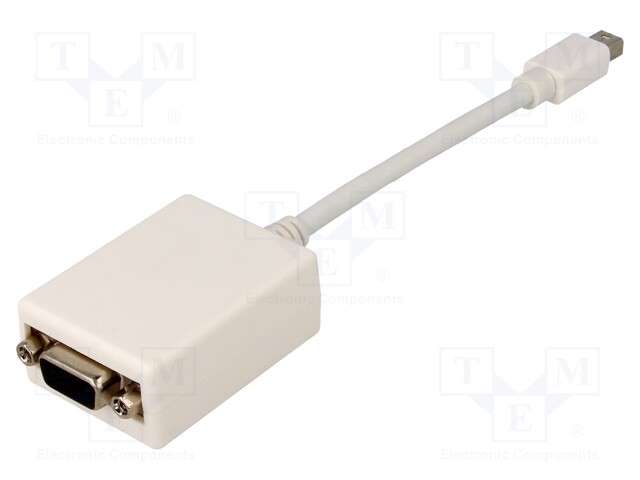 Adapter; D-Sub 15pin HD socket,mini DisplayPort plug