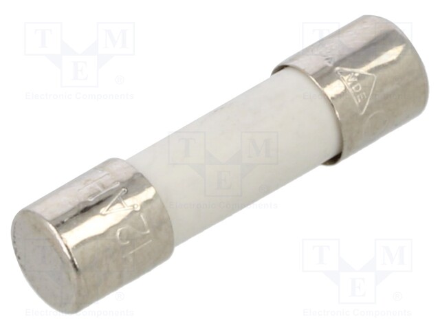 Fuse: fuse; time-lag; 12A; 250VAC; ceramic,cylindrical; 5x20mm