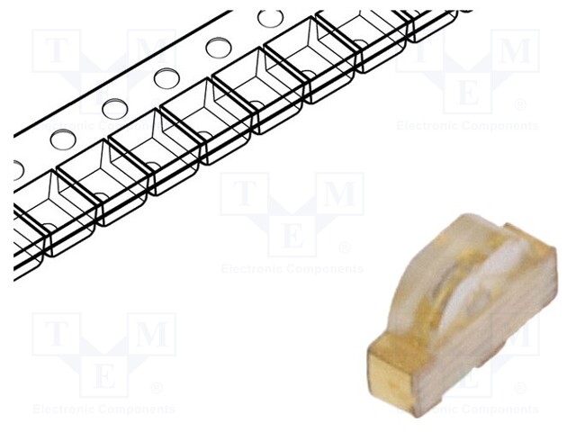 LED; SMD; 0603; blue; 7.2÷18mcd; 1.6x1x0.4mm; 150°; 2.85÷3.15V; 5mA