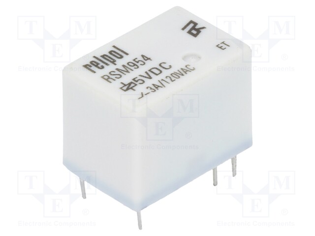 Relay: electromagnetic; SPDT; Ucoil: 5VDC; 3A/120VAC; 3A/24VDC; 3A