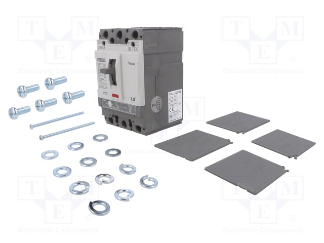 Power breaker; Poles: 3; DIN,on panel; Inom: 100A; SUSOL TD; IP20