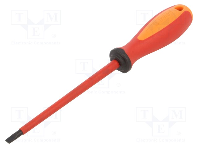 Screwdriver; insulated; slot; 5,5x1,0mm; Blade length: 125mm