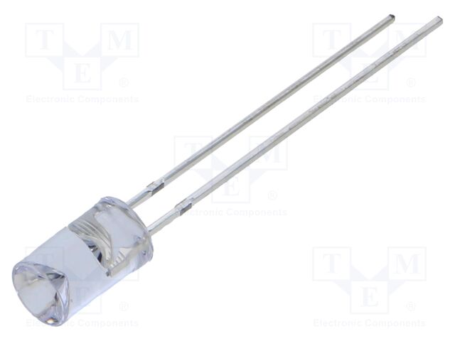 LED; 5mm; red; 100÷150mcd; 120°; Front: recessed; 5V; No.of term: 2