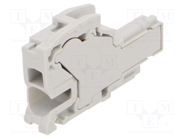 Plug; SNK; 0.5÷4mm2; ways: 1; terminals: 1; grey; spring clamp; 600V