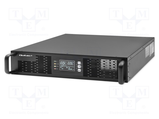 Power supply: UPS; 1000W; 1000VA; Uin: 110÷300V; 438x385x88mm; 7Ah