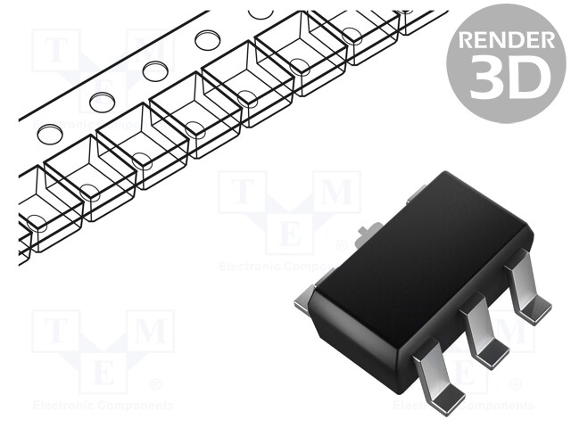 Battery Charger, Single Cell of Li-Ion, Li-Pol Battery, 6 V input, 4.2 V/800 mA, SOT-89, 5Pin