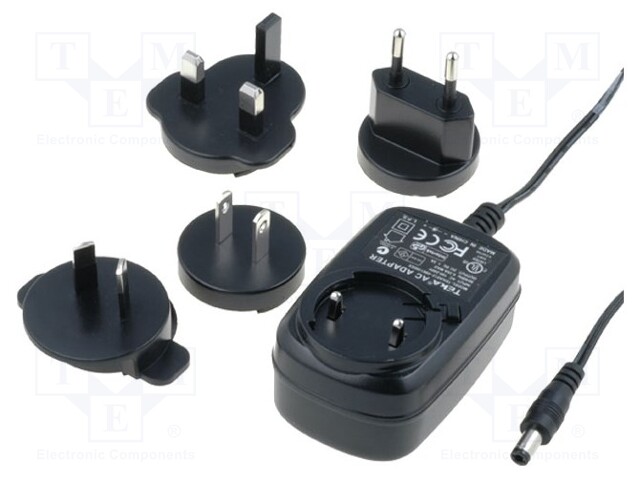 Power supply; 110÷220VAC; 800mA; Plug: Asia,EU; Out: 5,0/2,1; 9VDC