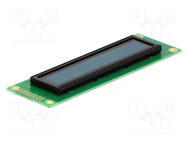 Display: OLED; alphanumeric; 20x2; Window dimensions: 85x18.6mm