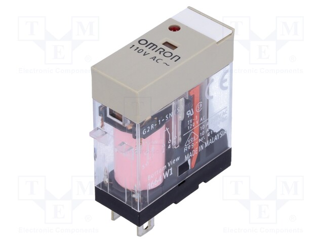 Relay: electromagnetic; SPDT; Ucoil: 110VAC; 10A/250VAC; 10A/30VDC