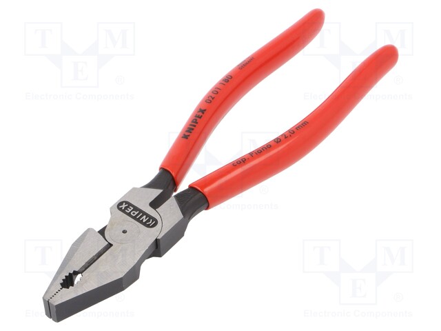 Pliers; for gripping and cutting,universal; plastic handle