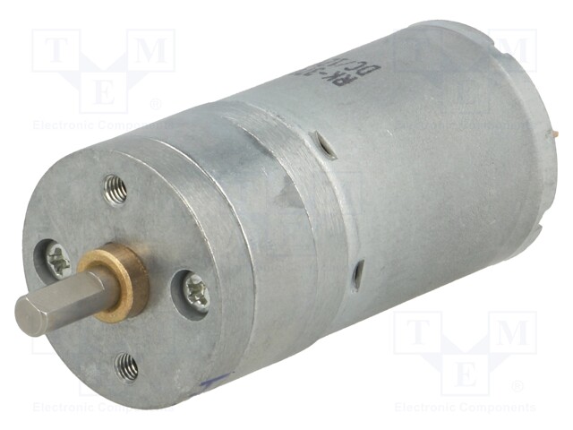 Motor: DC; with gearbox; Medium Power; 12VDC; 2.1A; Shaft: D spring