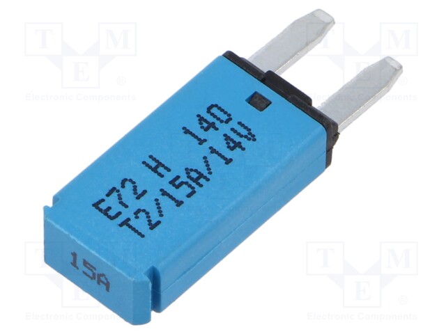 Fuse: fuse; 15A; 12VDC; automotive; 12.45mm